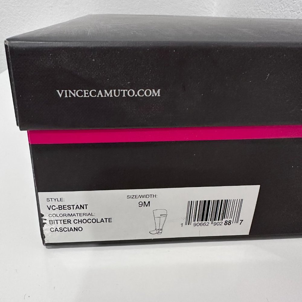 Vince Camuto "Bestant" Leather Tall Brown Boots (NiB) - Picture 5 of 8